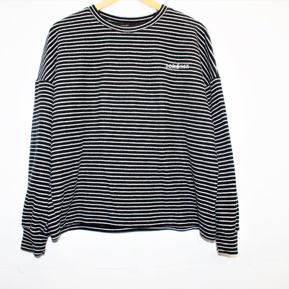 Pokemon Black White Striped Sweater RARE Vintage 1997 Women's - Picture 2 of 8